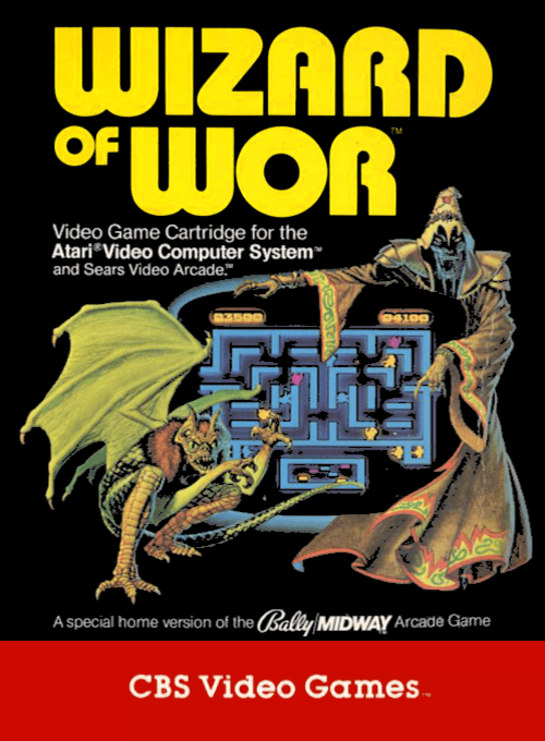Wizard of Wor box art for Atari 2600